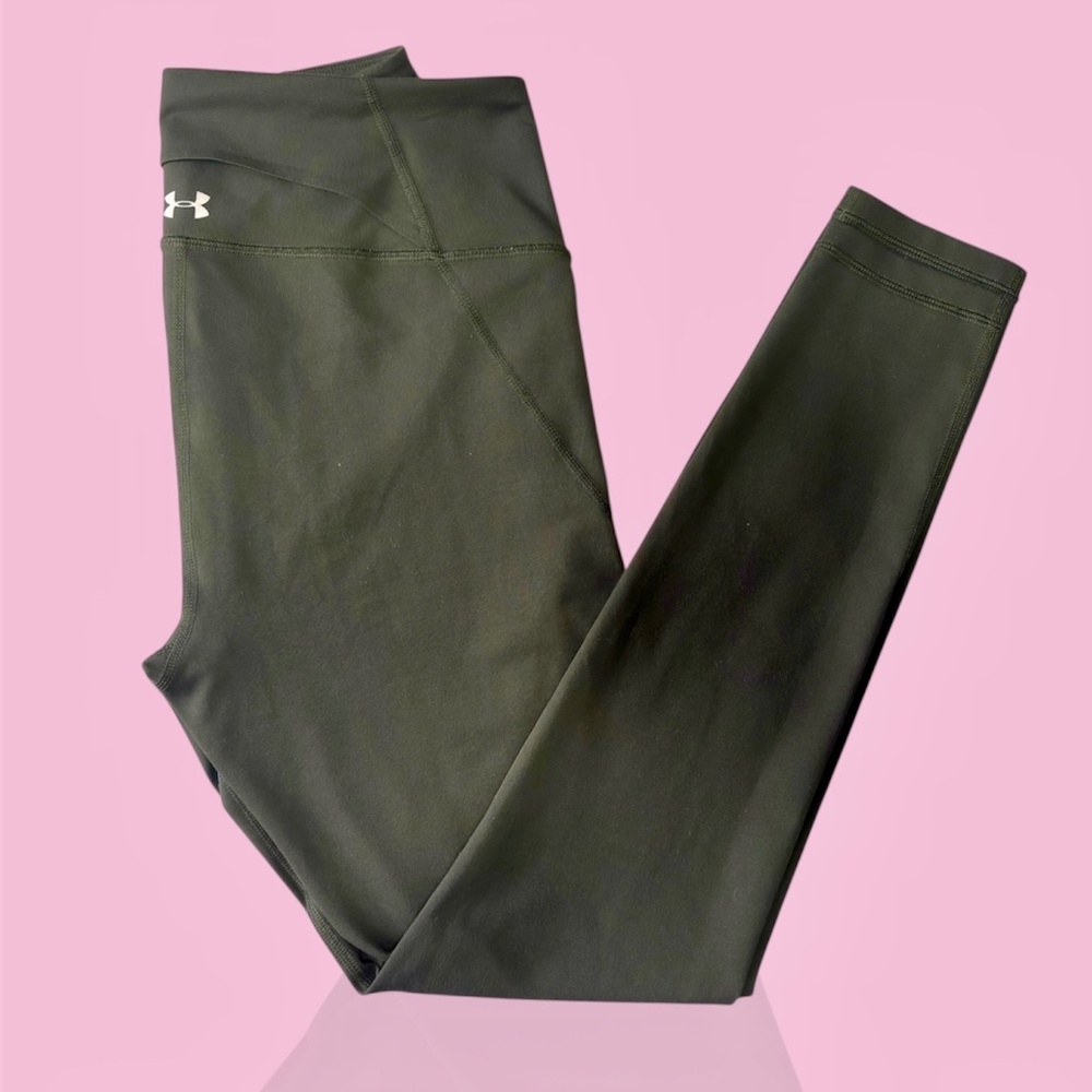 Under Armour Dark Green Athletic Leggings – Lycra Stretch – Women’s